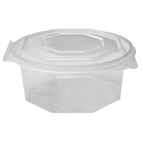 50 Stk. Haushaltsboxen Salatschalen Achteckbecher 750 ml